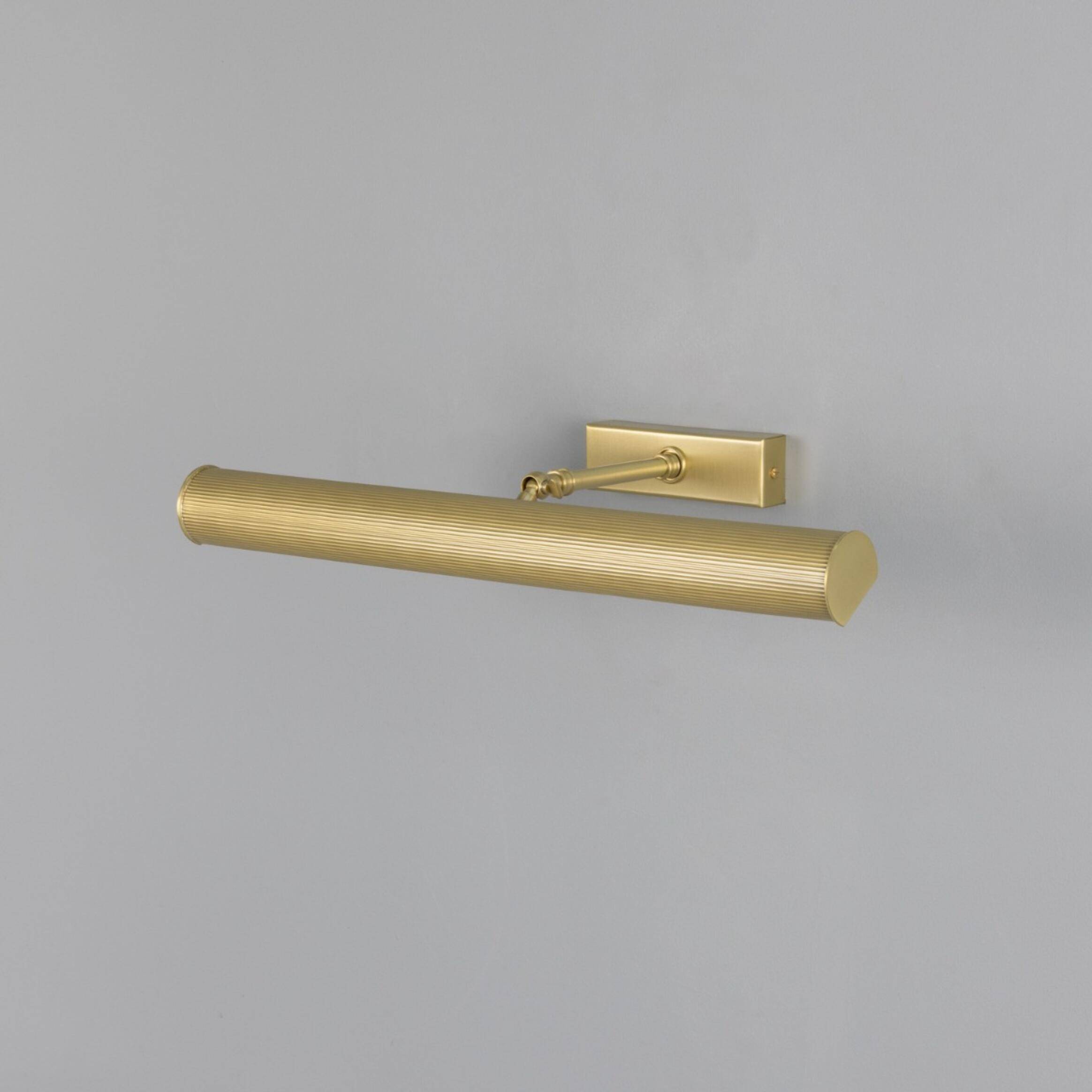 Cambrige adjusteble Reeded 50,5 cm G9 malerilampe - Satineret messing