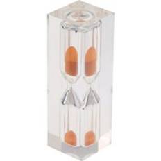 Magideal 3 minuter klar akryl timglas sandglas sand timer f&#xF6;r k&#xF6;k hem kaf&#xE9; rum dekor klocka dekoration - orange