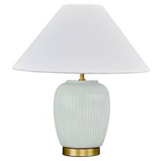 Northlight bordslampa keramik mintgrön, 46,5 cm
