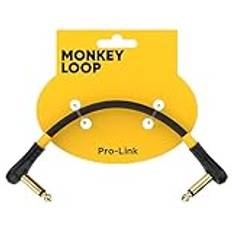 Monkey Loop Pro Link Pedal Guitar Patch Cable 20 cm Jack Acodado a Jack Acodado