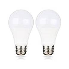 Akynite Glödlampa E27 12 V LED 9 W varm vit 3 000 K för husbil trädgårdshus, 270 grader 750 lm, E27 24 volt garagelampa, AC DC E27 12 V 24 V LED-lampa för garage kabin, ej dimbar, set om 2