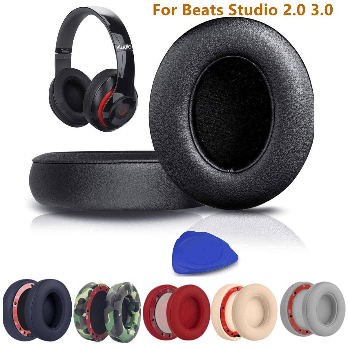 För Beats Studio 2.0 Studio 3.0 Trådlösa och Trådbundna Hörlurar Ersättnings Öronkuddar Kuddar Öronkuddar Proteininläder B0500 B0501