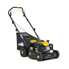 Mowox® PM 4030 P Benzin-Rasenmäher, zentrale Höhenverstellung, Schnittbreite 40cm, 50 L Fangsack mit Füllstandsanzeige, leicht zu montieren, TÜV/GS