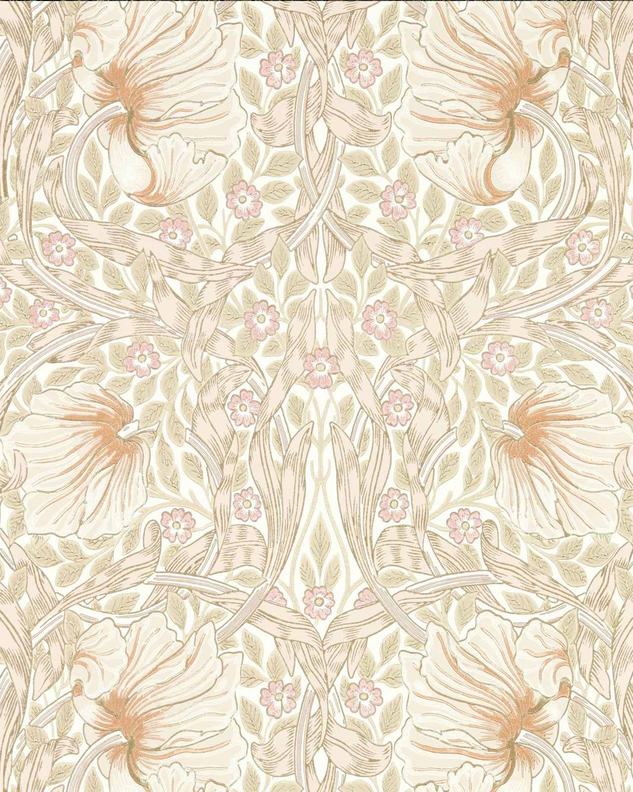 William Morris & Co. Tapet - Pimpernel Cochineal Pink