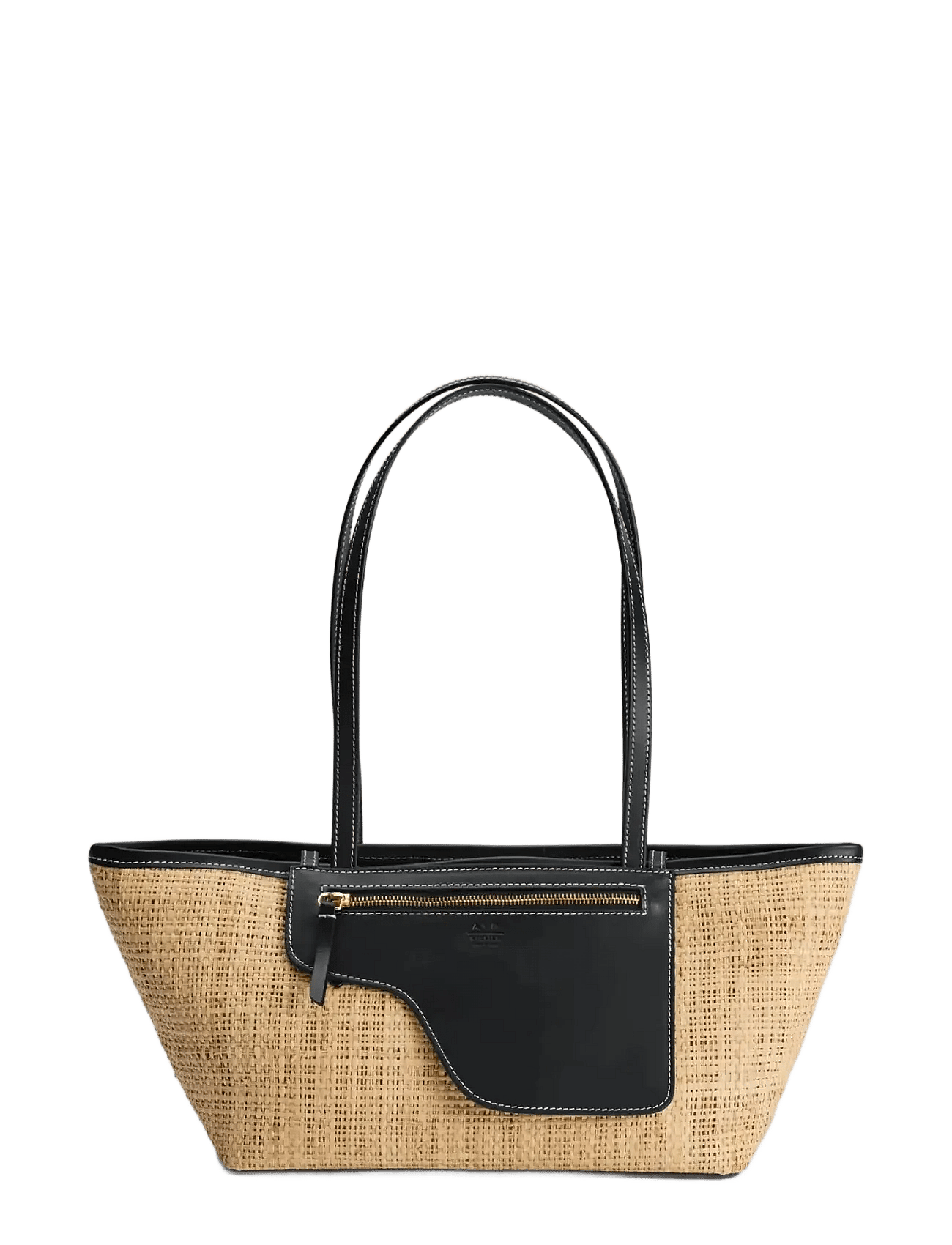 ATP ATELIER Gaiba Natural/Black Raffia/Vacchetta | Beige | One Size
