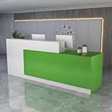 Receptionsskrivbord med bänk, låsbara lådor, receptionsbord för stormarknad, närbutik, hotell - receptionsbänk