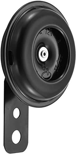 PIQIUQIU Universal bullerhorn horn tupe 12 V signalhorn för motorcykel fordon bil lastbil moped skoter ATV svart belagd metall 105 dB vattentät