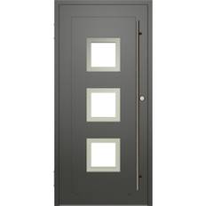NorDan Ytterdörr HelAlu Design 2 - Aluminium / 240 cm / 130 cm