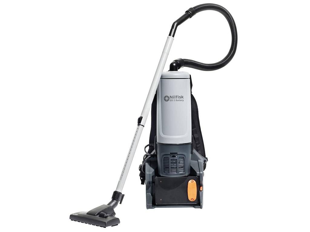 Støvsuger Rygstøvsuger Nilfisk GD5 Battery 5ltr 8kg med Lithium batteri/Lader.