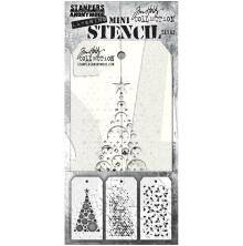 Tim Holtz Mini Layered Stencil Set 3/Pkg - Set 62
