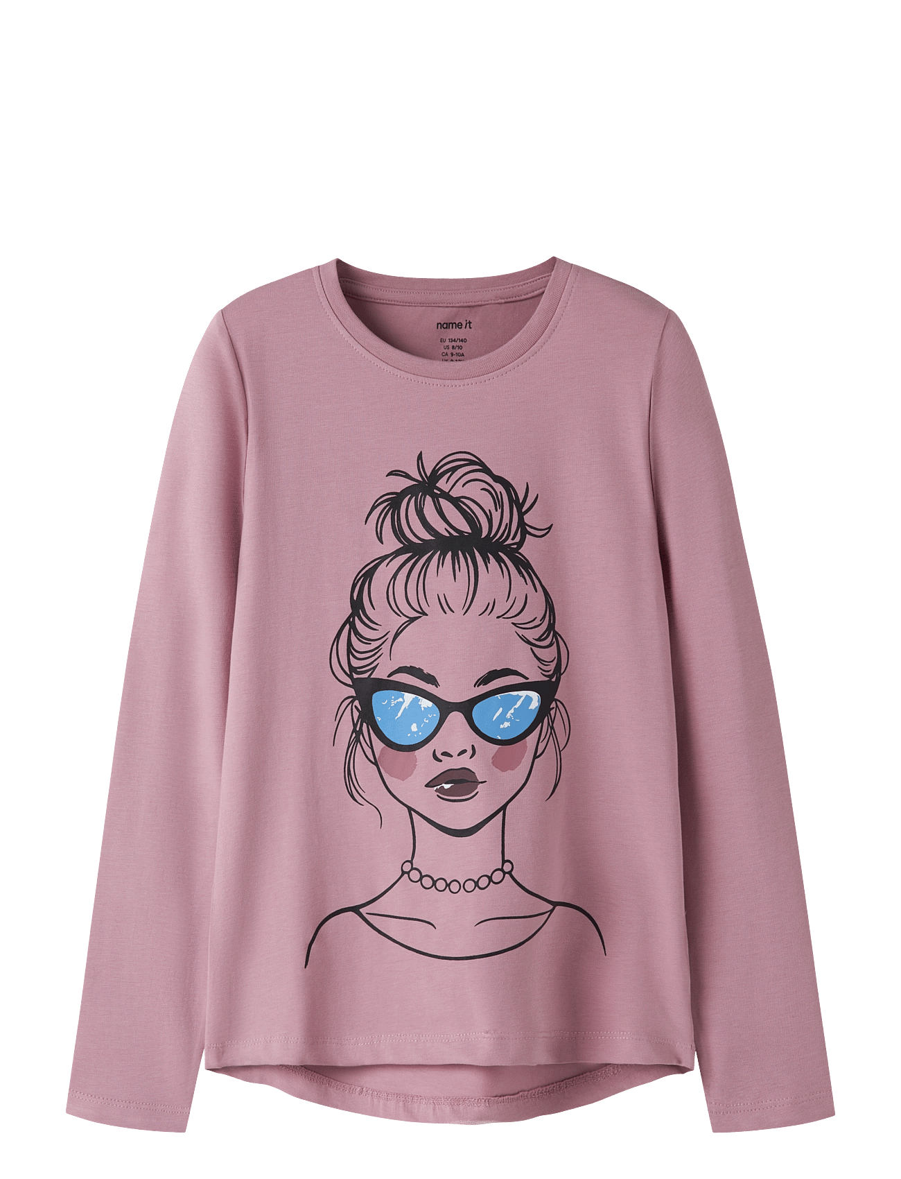 name it Nkfvix Ls Top - Pink - 122-128
