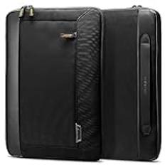 Spigen Klasden Laptop Sleeve för 14" - 16" Laptop, Inkluderar Dold Ficka Med Handrem, Kompatibel med Apple MacBook Air/Pro, Samsung, ASUS, Acer, Dell, HP, Lenovo, etc - Svart