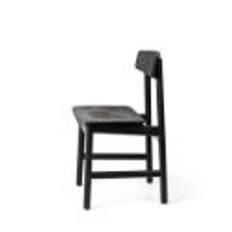 Mater Conscious Chair BM3162 SH: 46 cm - Black Beeck/Coffee Black