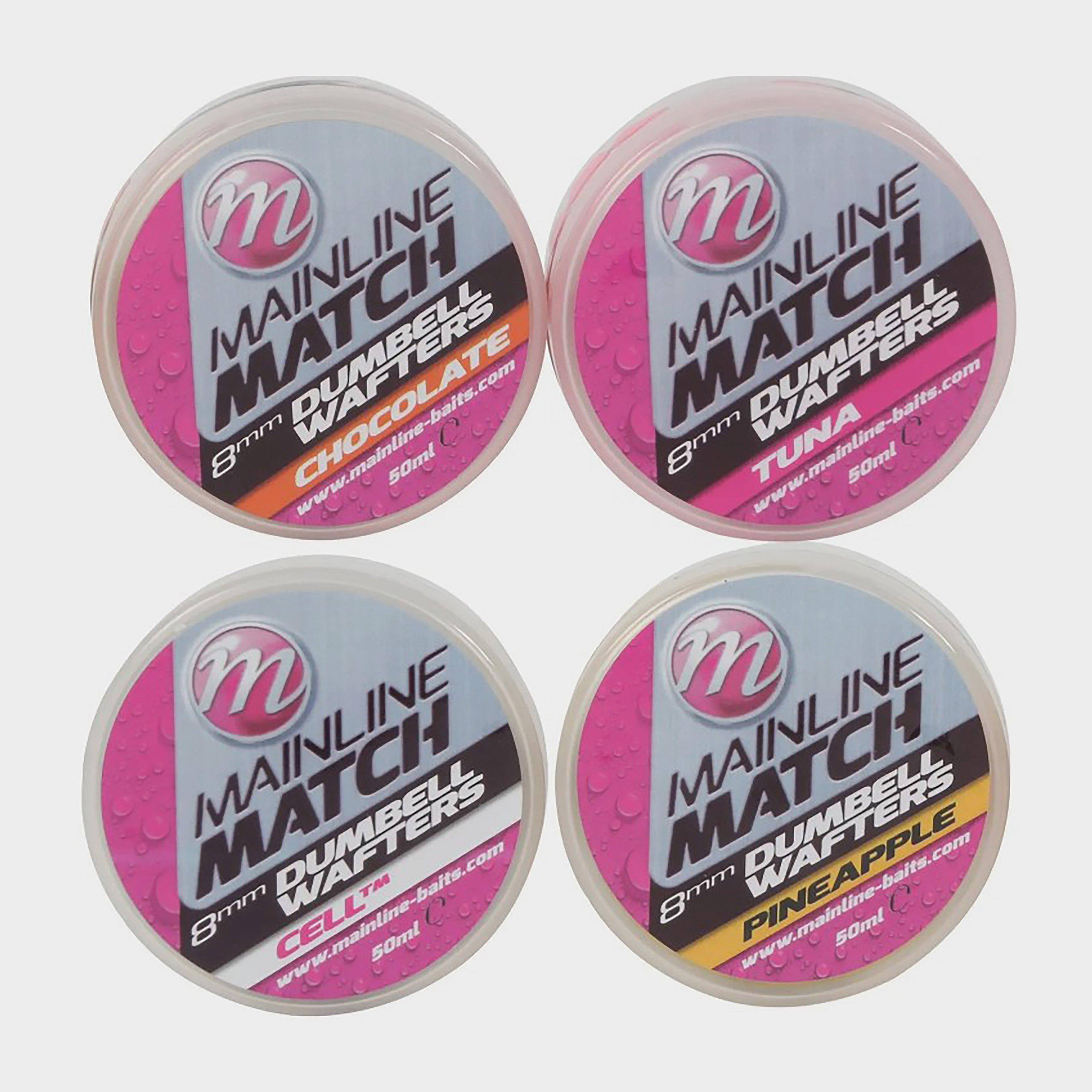 Mainline Match Dumbell Wafters 6mm Yellow Pineapple, Pink - One Size