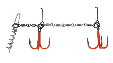 Rapala VMC Double Pike Chain UV (Størrelse: 2/0).