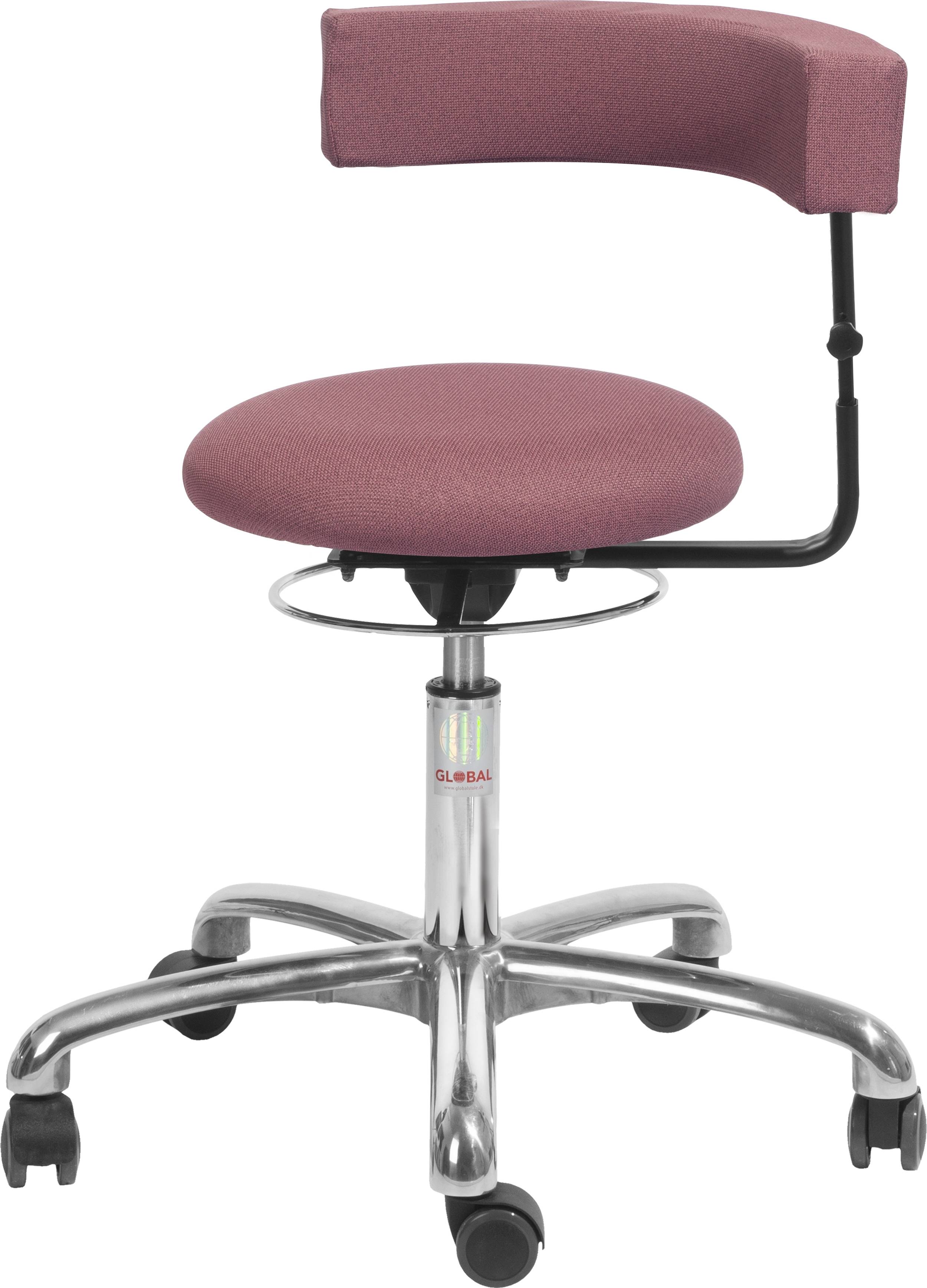 Saturn Plus Stol, Rosa, Stof, 45-58 cm, Alu