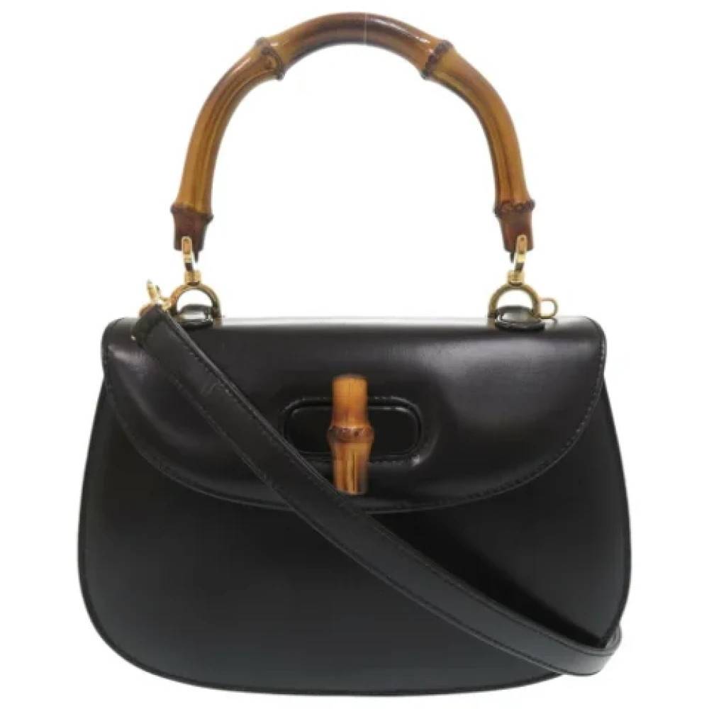 Gucci Vintage Pre-owned Laeder gucci-tasker - Vintage - Dame - Sort - ONE SIZE - Uld