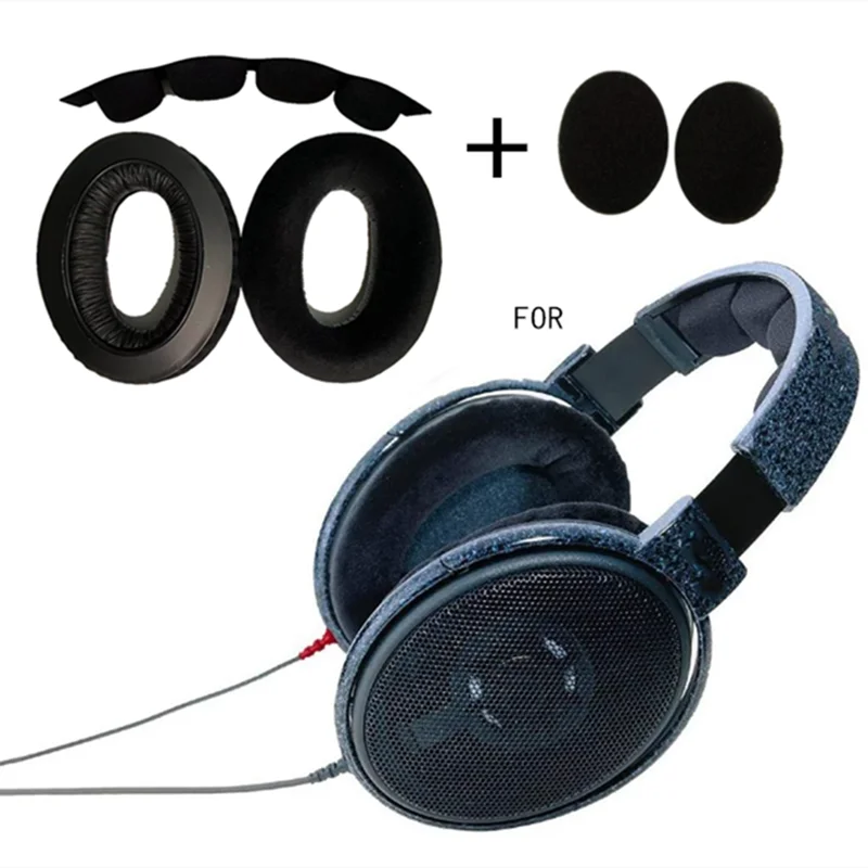 Replacement VELVET Ear Pads Head beam cushion Suitable for SENNHEISER HD650 HD600 HD580 HD660 S HD565 HD545 Headphones