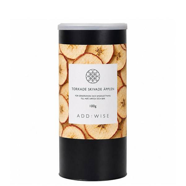 Torkad Skivad Äpple 100g RÖR