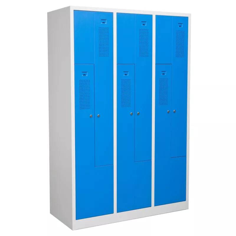 Z-klädskåp, 6 dörrar, Elevskåp, Z-71363 (Blå (5012))