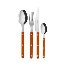 Sabre Paris - Bistrot Shiny Solid / 24 Pieces Cutlery Set / Orange - Bestiksæt