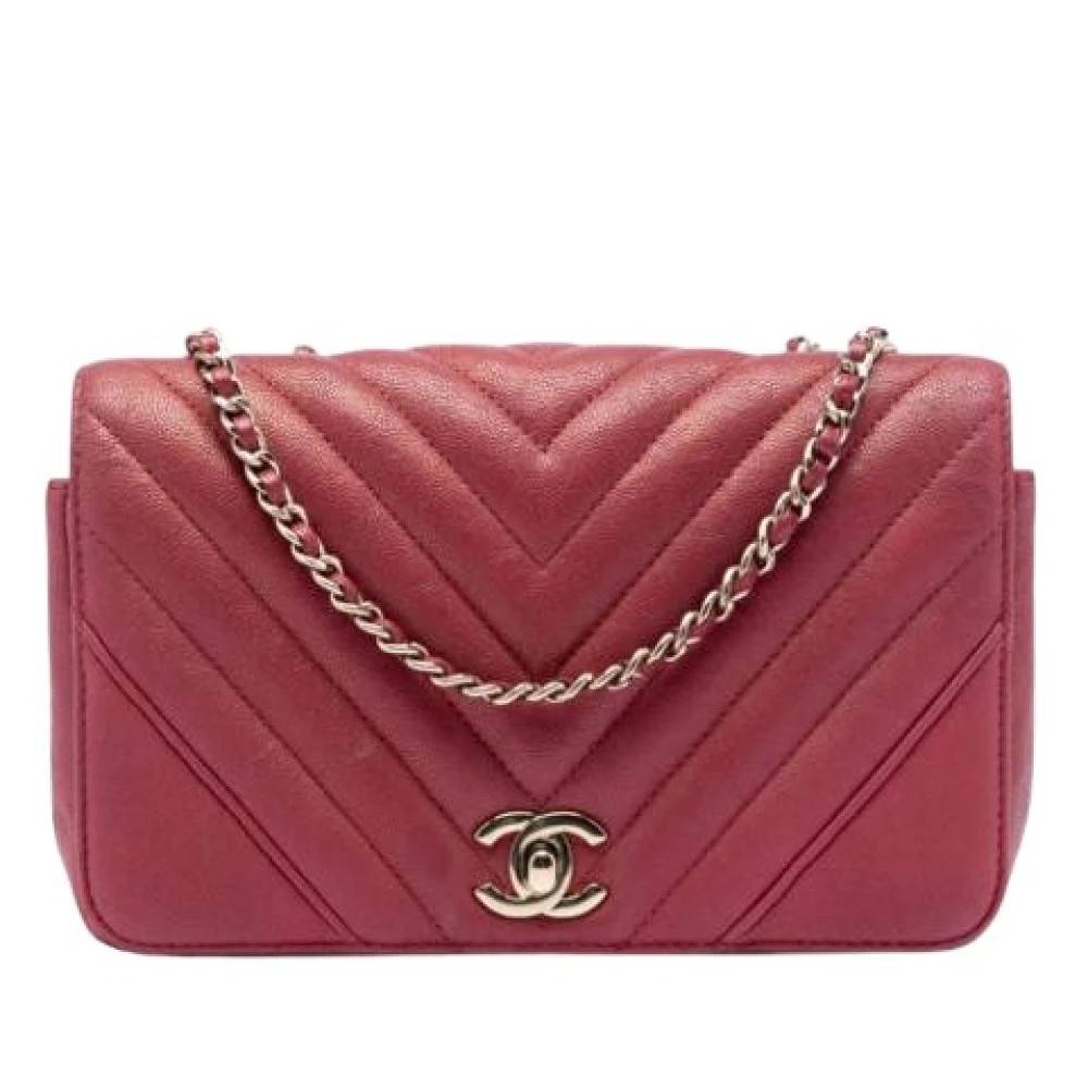 Chanel Vintage - Pre-owned Quilted Caviar Flap Axelremsväska Vintage - Dam - ONE Size - Läder