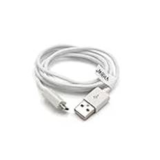 vhbw Kabel USB till Micro USB 1 m vit för JBL Flip, Flip 2, Flip 3, Go, Reflektera