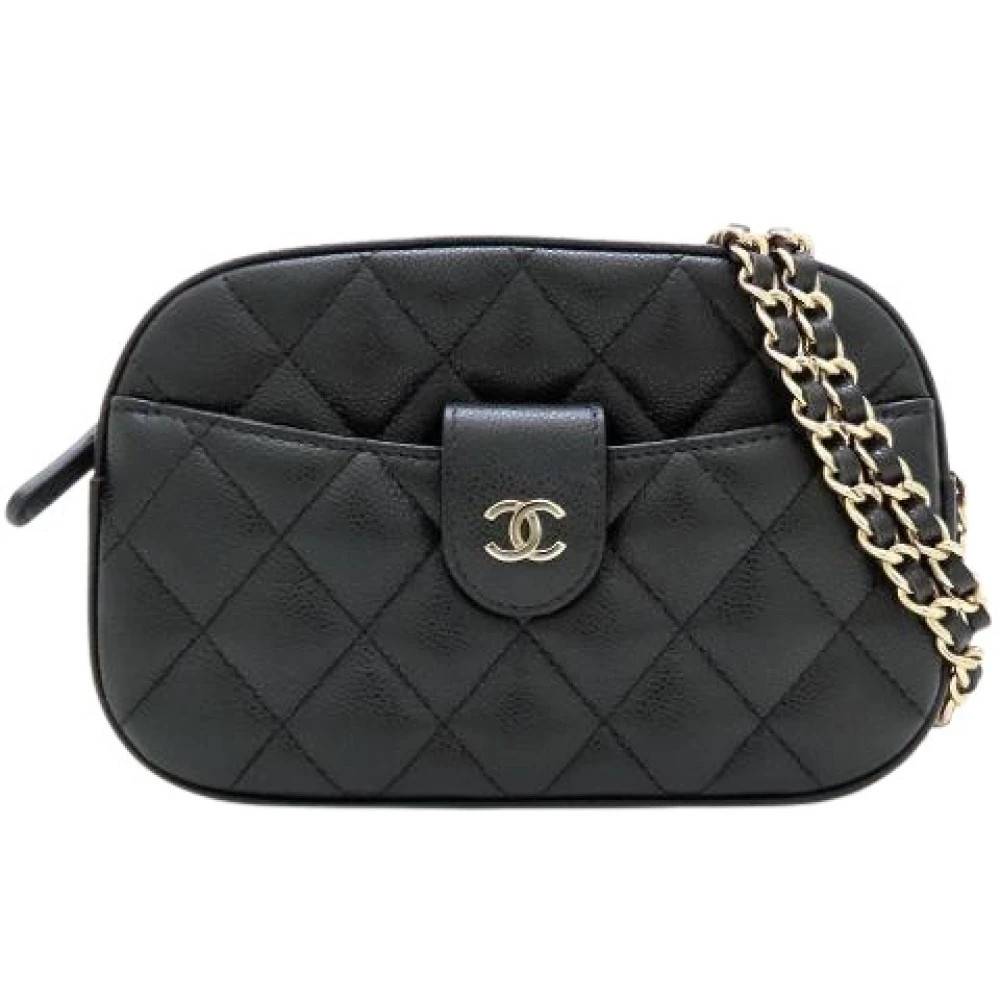 Chanel Vintage Pre-owned Vintage Skuldertaske - Vintage - Dame - Sort - ONE SIZE - Uld