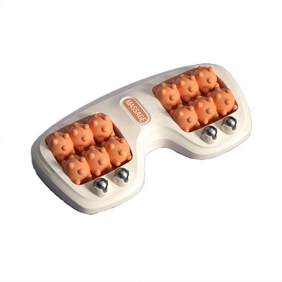 Bærbar dobbelt fodmassagerulle, beroligende fodmassageapparat til lindring af plantar fasciitis, forbedret cirkulation, zoneterapiværktøj til