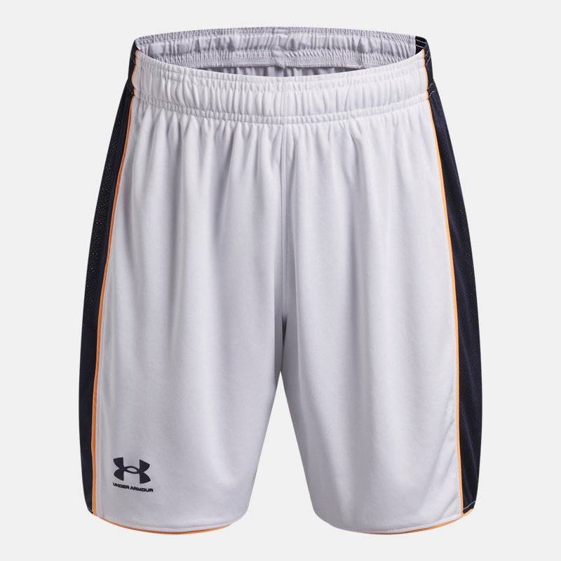 Under Armour Challenger Train Boys' Shorts White / Midnight Navy YLG (149 - 160 cm).