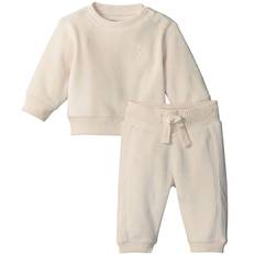 Calvin Klein Gåvoset - Sammet Fleece Set - Vitgrå - Calvin Klein - 1 år (80) - Tröja