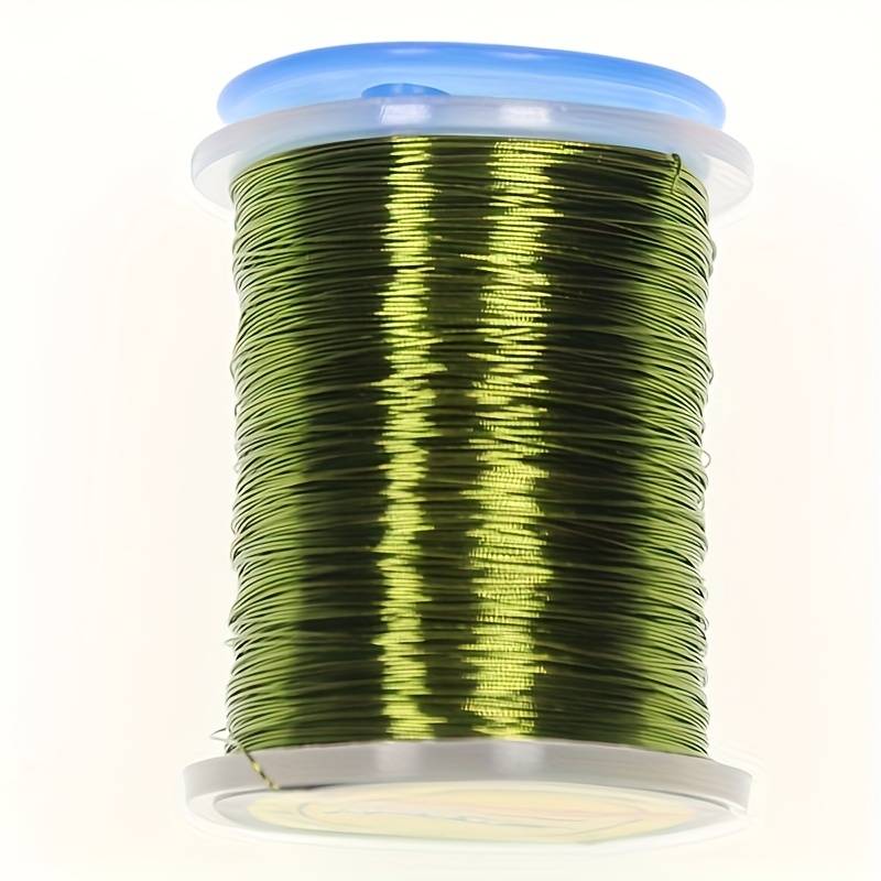 1pc Simulated Lure Bait Making Material, 100-yard Copper Wire, Fly Fishing Insect Bait Crafting Supplies, Diy Artificial Bait Body