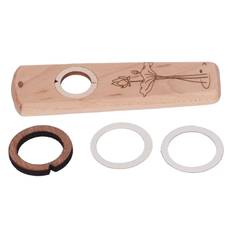 Wood Kazoo Flute Wooden Play Guitar Ukulele Accompaniment Harmonica Diaphragm Wind Instrument Maple