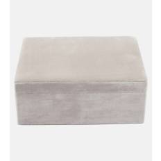 Sophie Bille Brahe Tresor Grande Colombe velvet jewelry box - grey