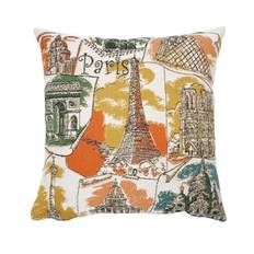 Poulin Design Paris Pude 45x45 cm - Paris Mon Amour Ocre