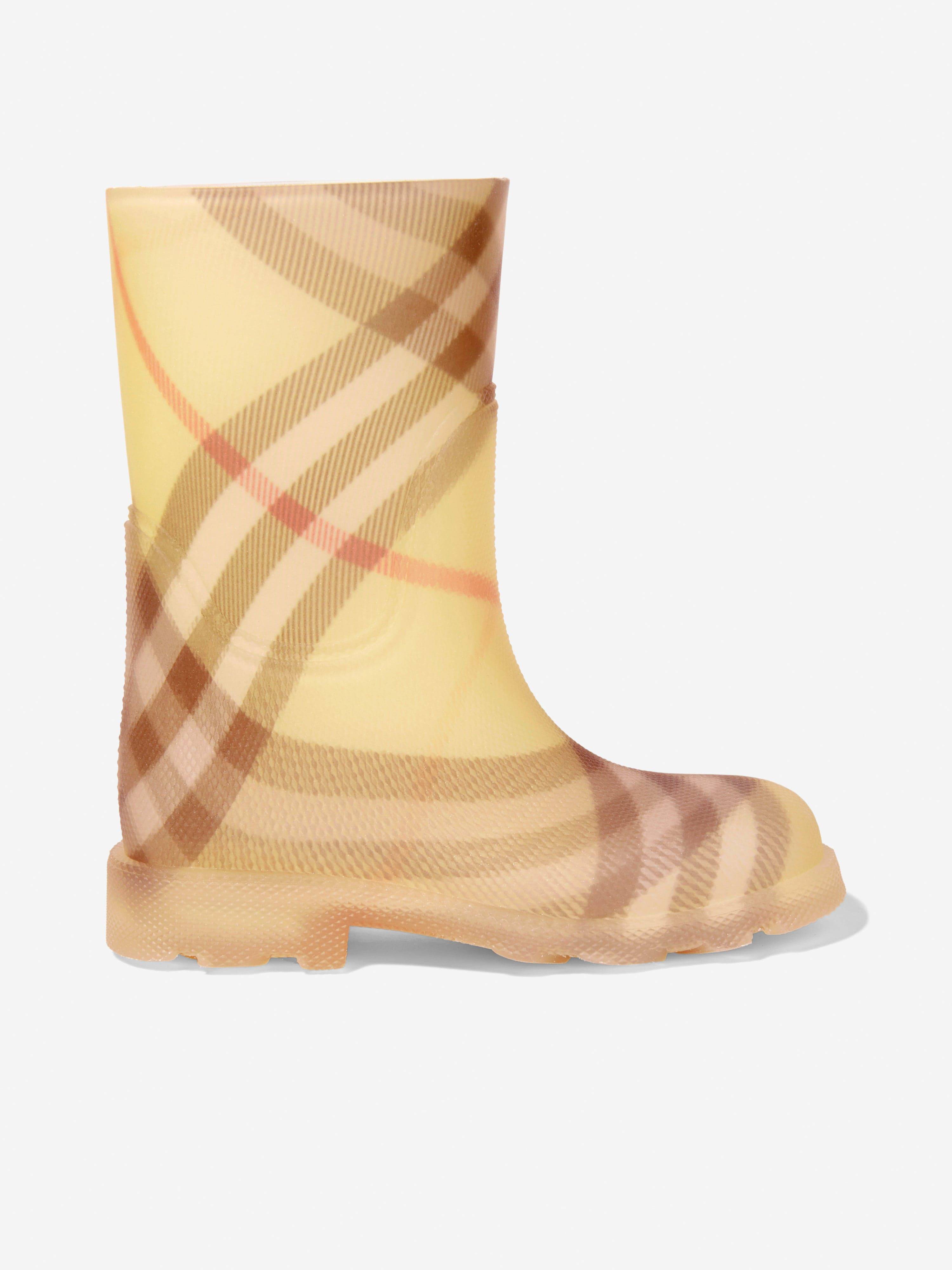 Burberry Kids Marsh High Boots in Beige - Beige / EU 34 UK 2 (EU 34 UK 2)