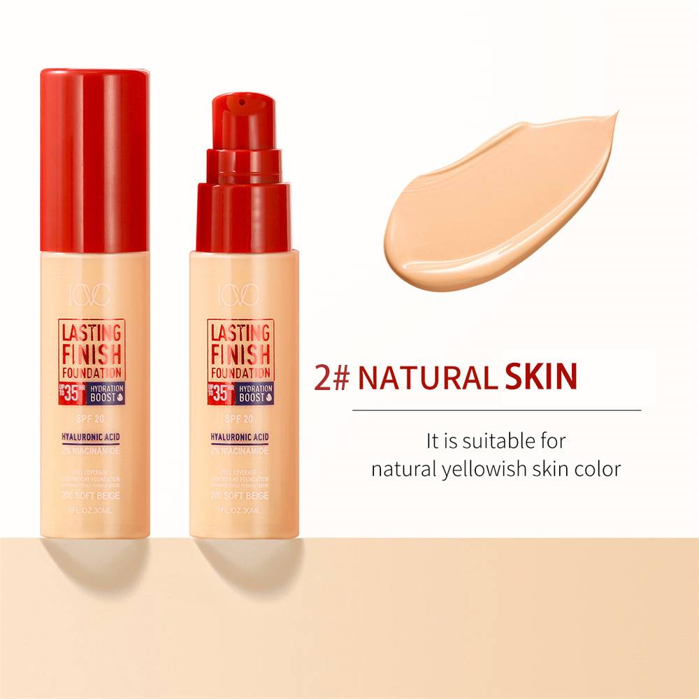 TEMU Full Coverage Concealer Foundation, Finish, Waterproof Long-lasting For Dark Circles Blemishes