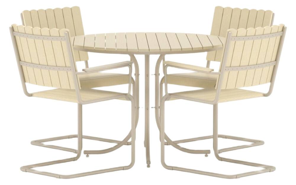 MATGRUPP VENTURE HOME HOLMSUND + 4 STOLAR BEIGE