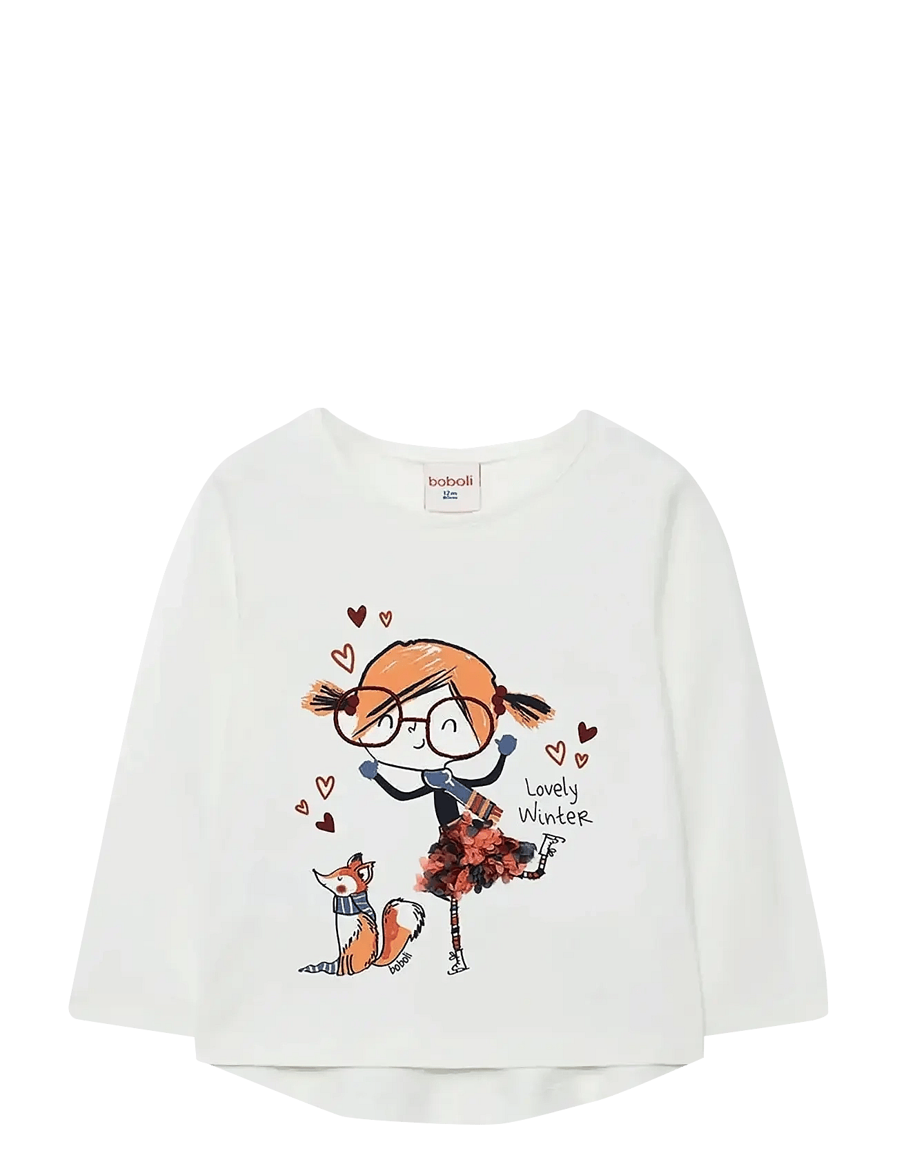 Boboli Knit T-Shirt - White - 80