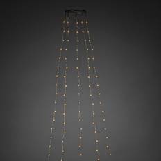 Konstsmide 6379-890 Julgransslinga silverfärgad kabel, amber LED 300 cm
