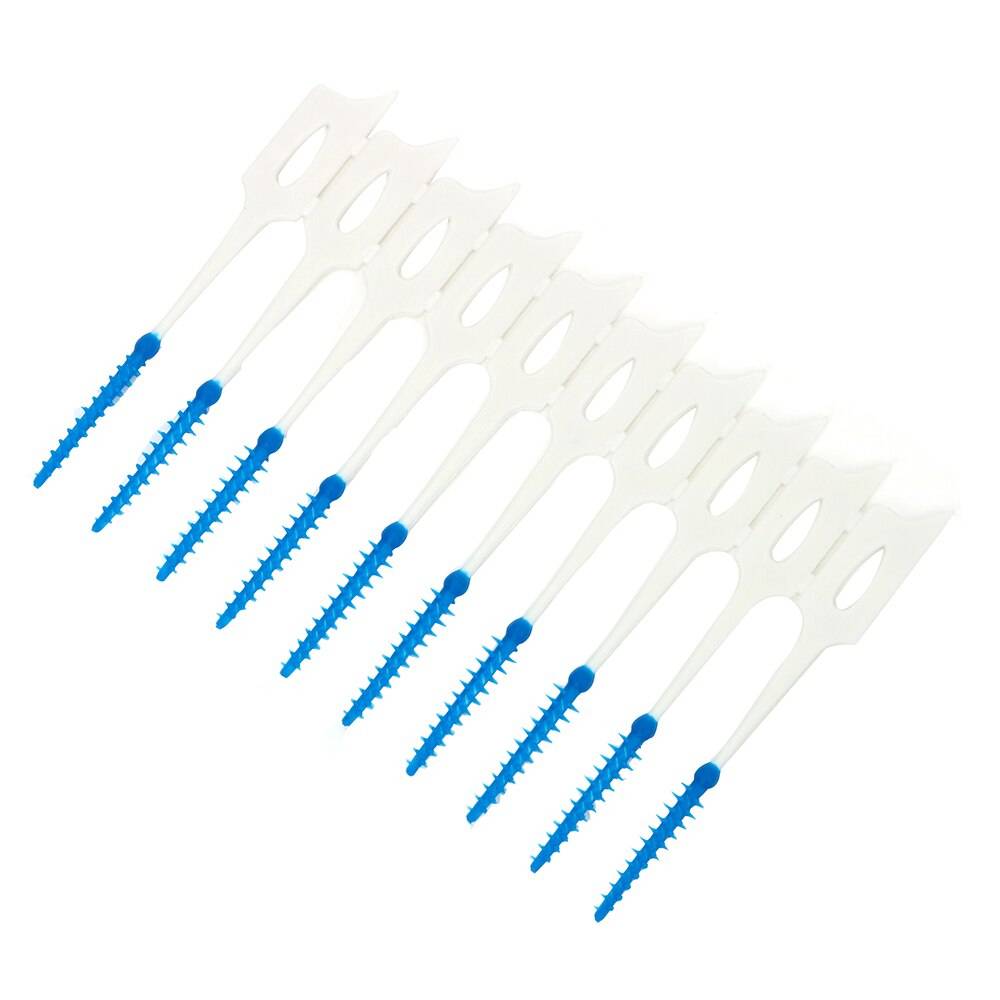 Niceyard 40 st/pack tandtråd tänder stick tandpetare munvård tandpetare massage tandkött tandkött interdental borste
