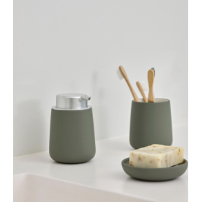 Zone Denmark Nova Sæbedispenser Dia 8 x 11,5 cm 0,25 liter Olive green