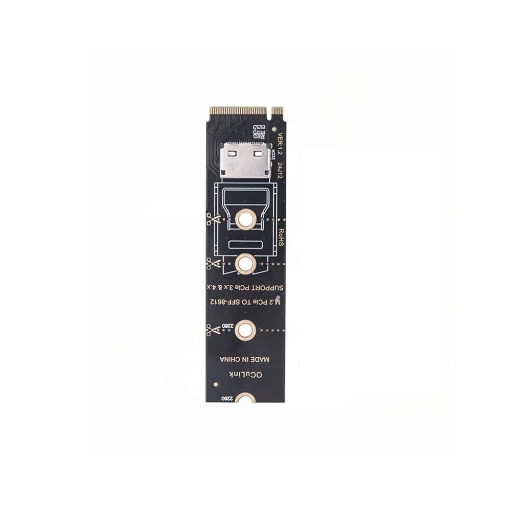 NVME M.2 to OCulink Adapter Card M.2 PCIe to to SFF-8611/SFF-8612 Support PCIe 3.0/4.0 for U.2 U.3 SSD B