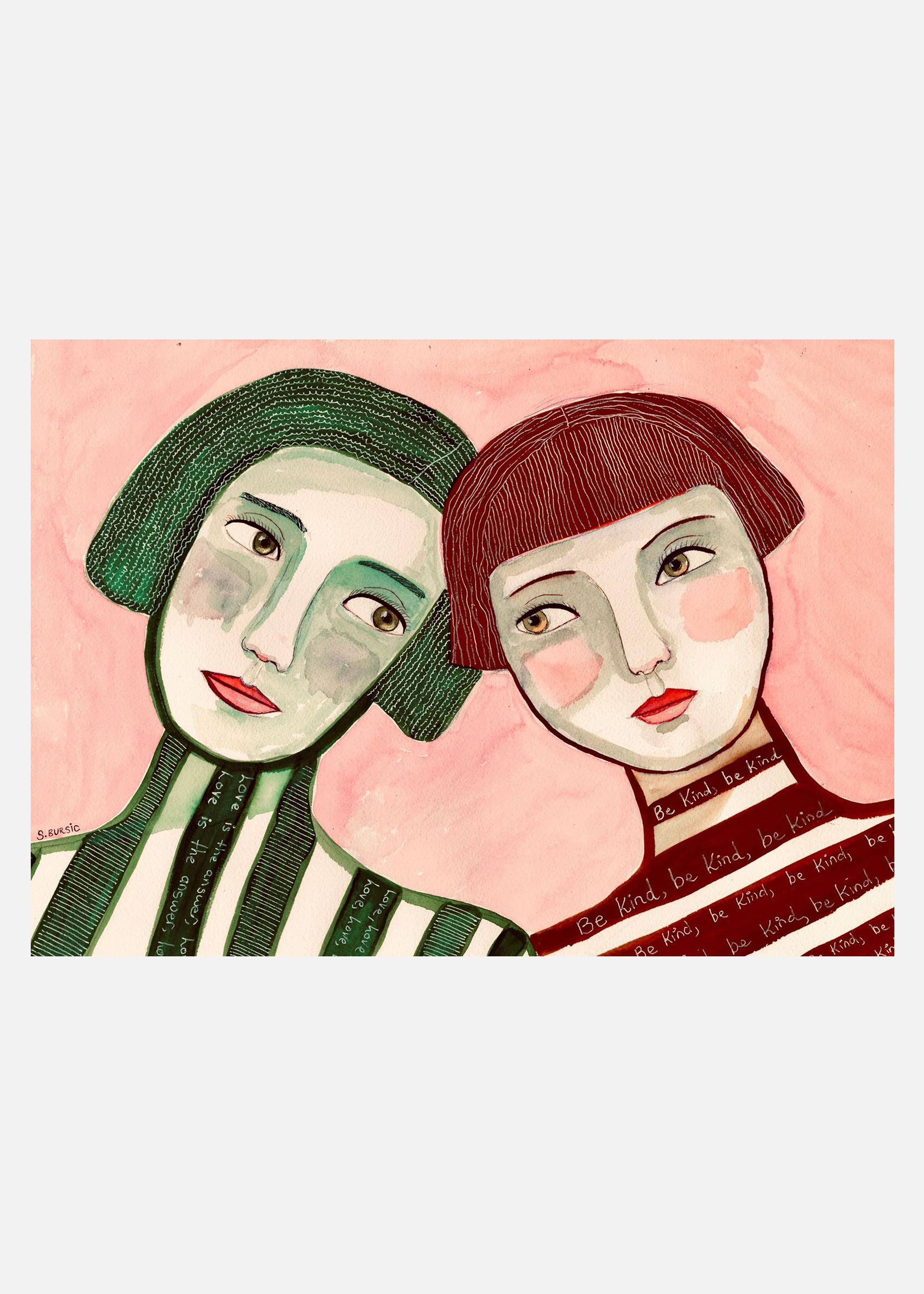 Best Friends Canvastavla (70x100 cm)
