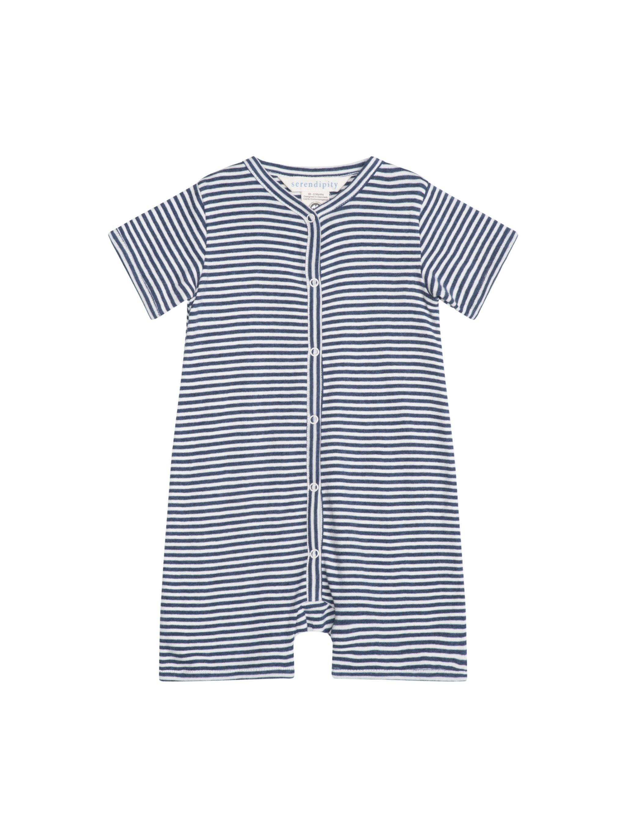 SERENDIPITY ORGANICS Baby Short Suit Stripe