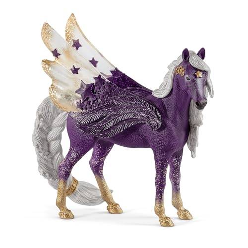Schleich bayala Star Unicorn Flying Pegasus statyett – enhörningsleksak för flickor och pojkar – fantasyhästfigur för barn i åldrarna 5+