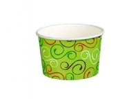 (ComputerSalg) Isbæger 150/195 ml 5 oz Ø86x50 mm Pap Green twiddle - (50 stk.)