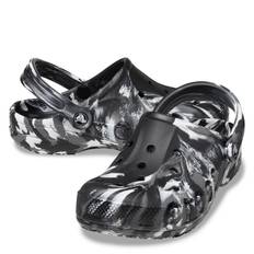 Crocs Baya Marble Clog Womens - Sort/Hvid