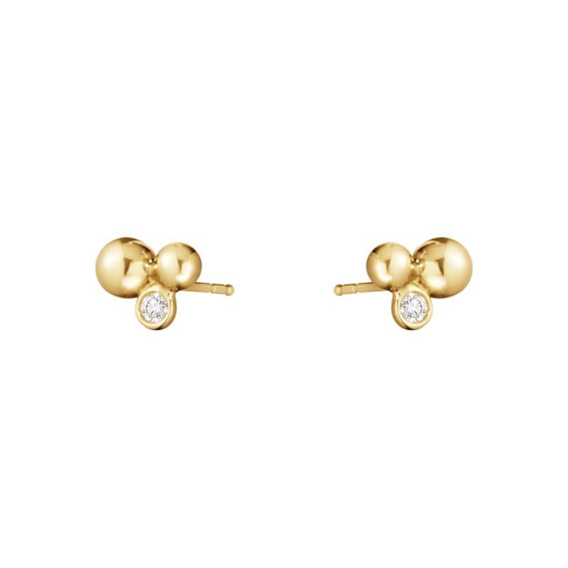 Moonlight grapes earrings studs gult guld