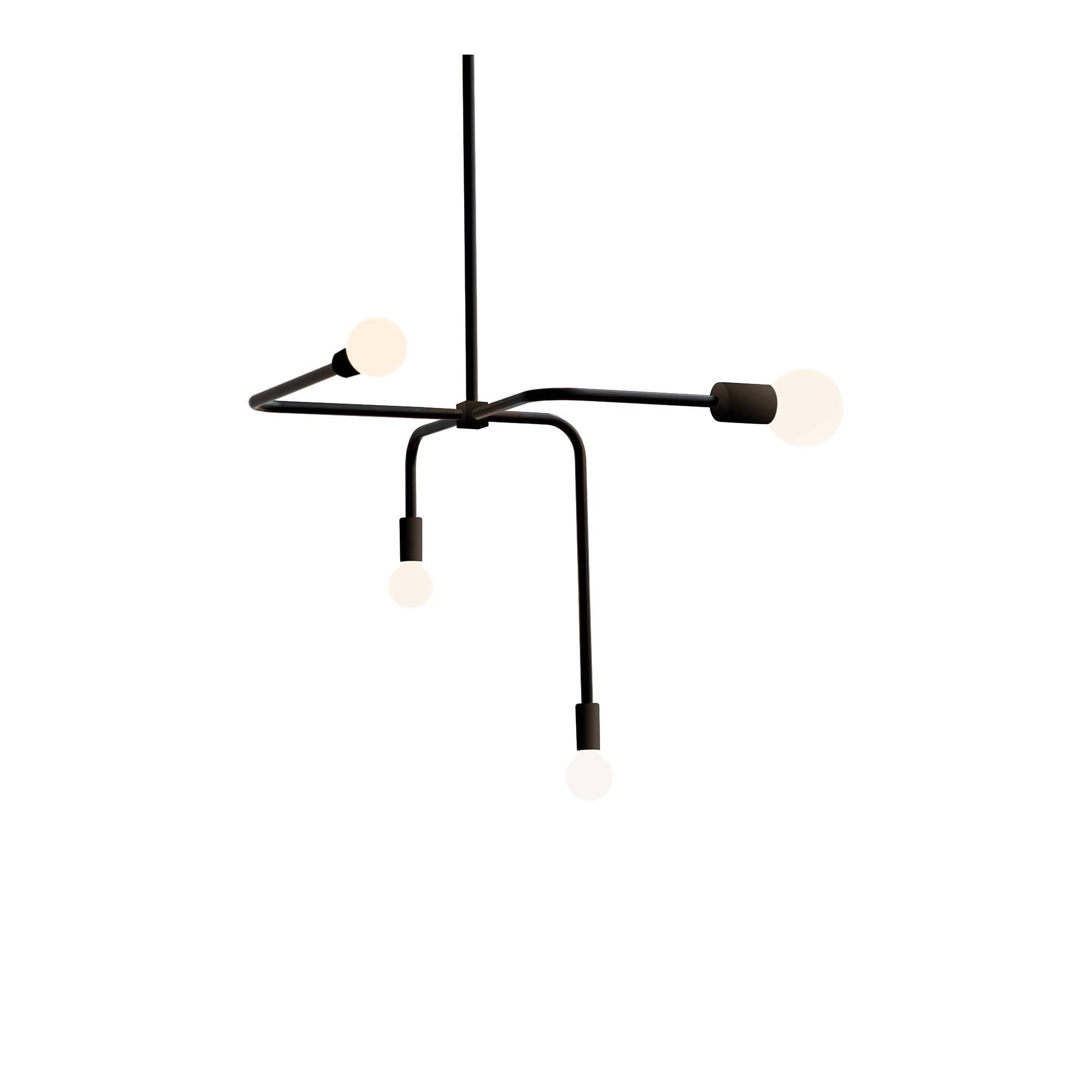 Lambert & Fils - Beaubien Suspension, 134,6 mm, Black, Graphite hardware - Pendellampor - Svart